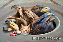 Original work "Hawks Protect Cat"